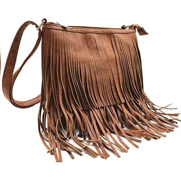 🆕COUNTRY Western Cowgirl Style Fringe Leather Cross Body Concealed Carry Purse - Picture 5 of 6